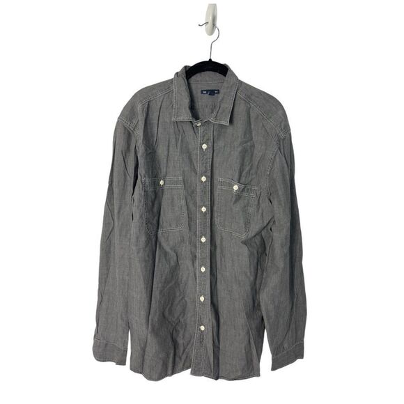 Gap SZ XL grey men’s button down shirt - Picture 1 of 4